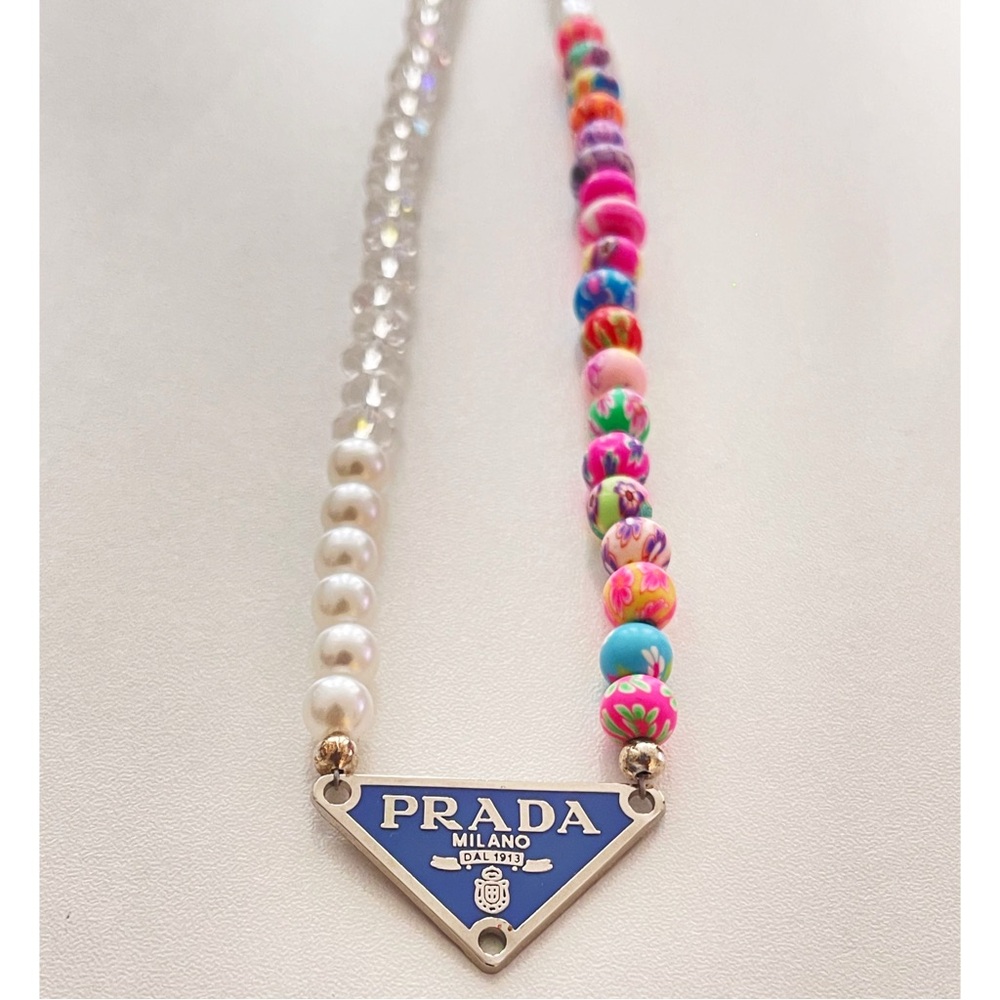 PRADA Repurposed Beaded Necklace